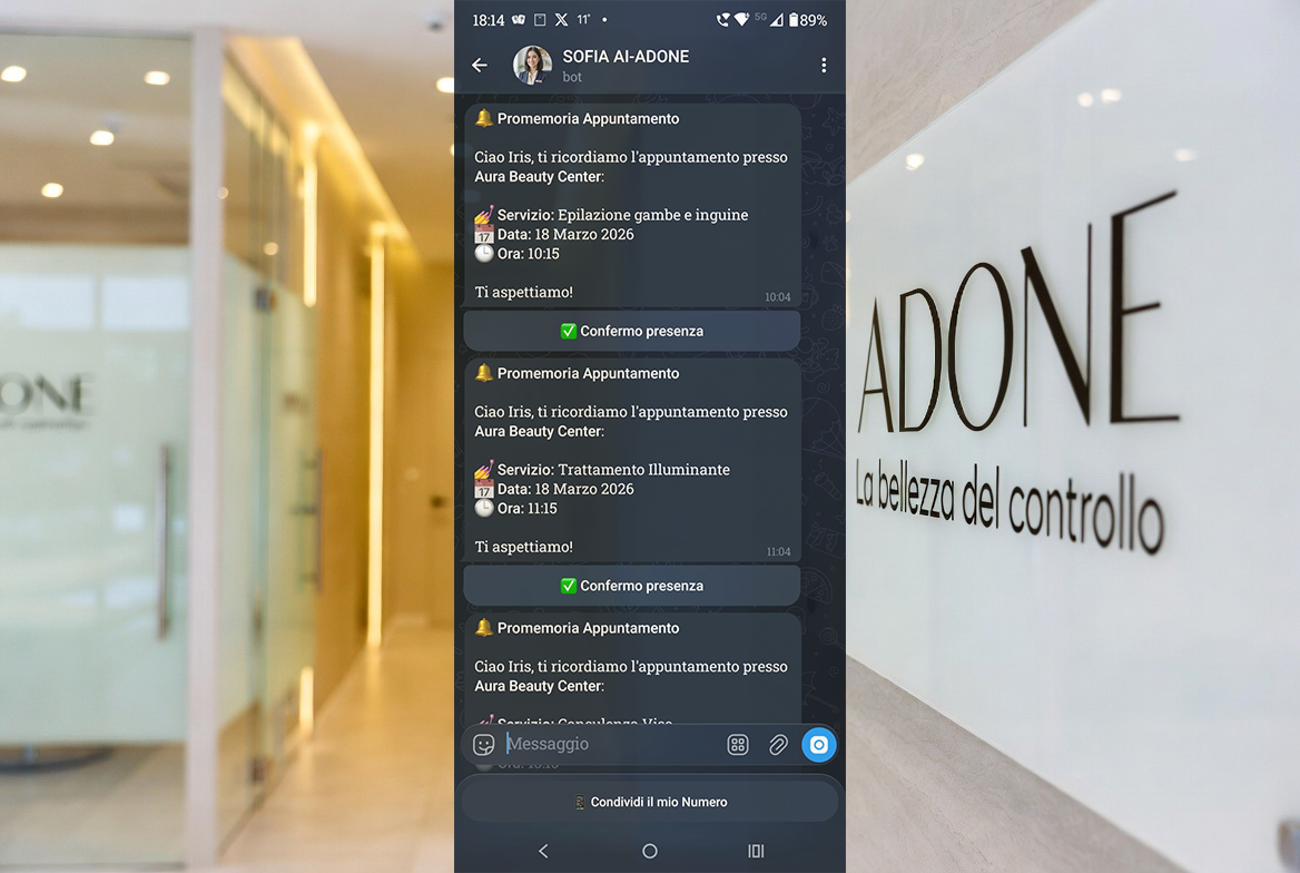 Reminder Automatico con Bottoni